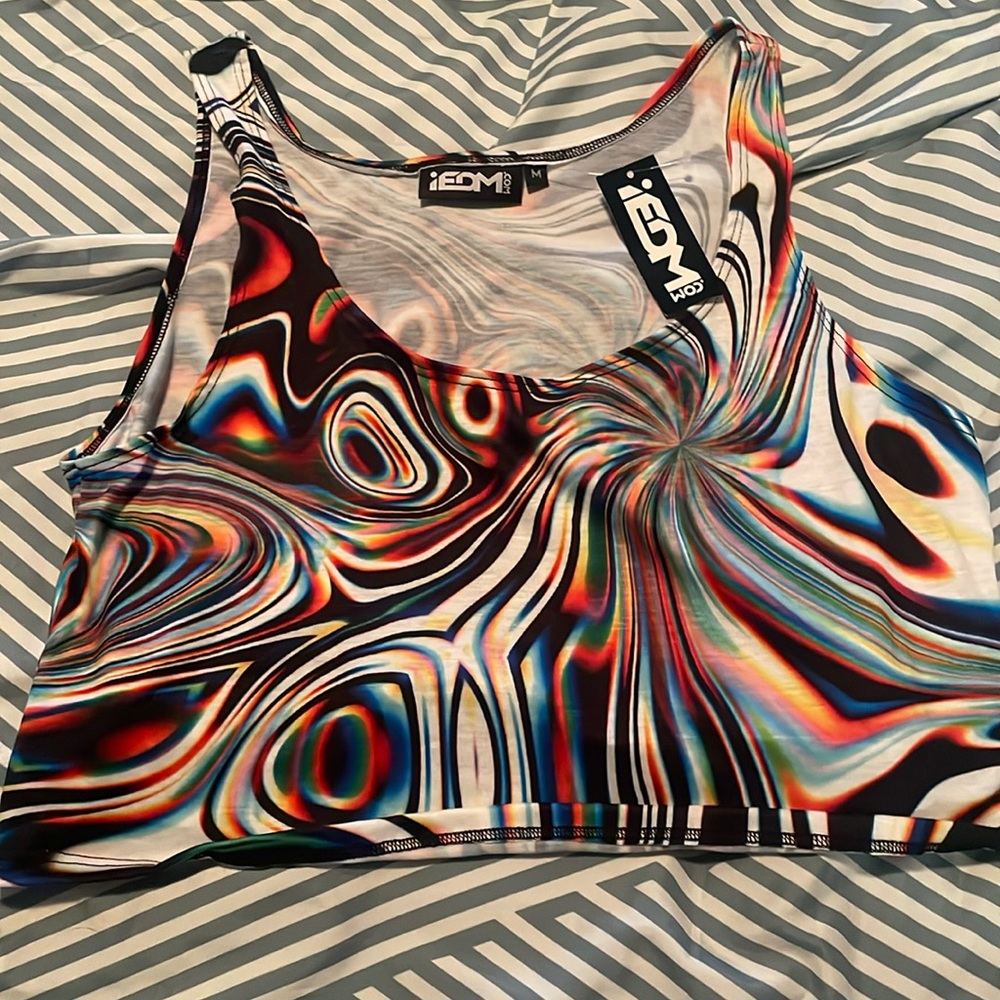 EDM.com crop tank top new with tags medium